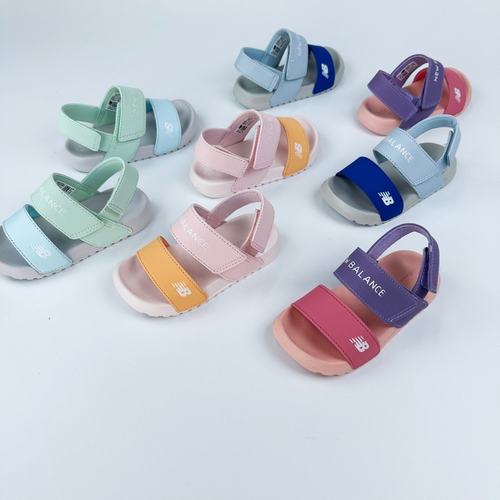 รองเท้าแตะเด็ก New balance, surplus ของแท้, NB รองเท้าแตะสําหรับเด็กชายและเด็กหญิงขนาด 25-35 พร้อมสา