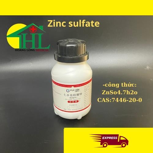 เคมี: Zinc Sulfate Heptahydrate ZnSO4.7H2O 500g จีน