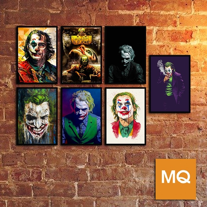 Ablum 20 ภาพวาด Joker ตกแต่ง - Jocker Character Wall ภาพวาดตกแต่ง