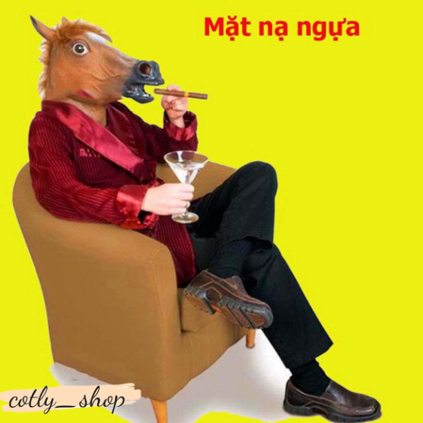 (ITEMS HAVE ARRIVED) - HORSE MASK - HALLOWEEN HIGH QUALITY HORSE COSTUME MASK