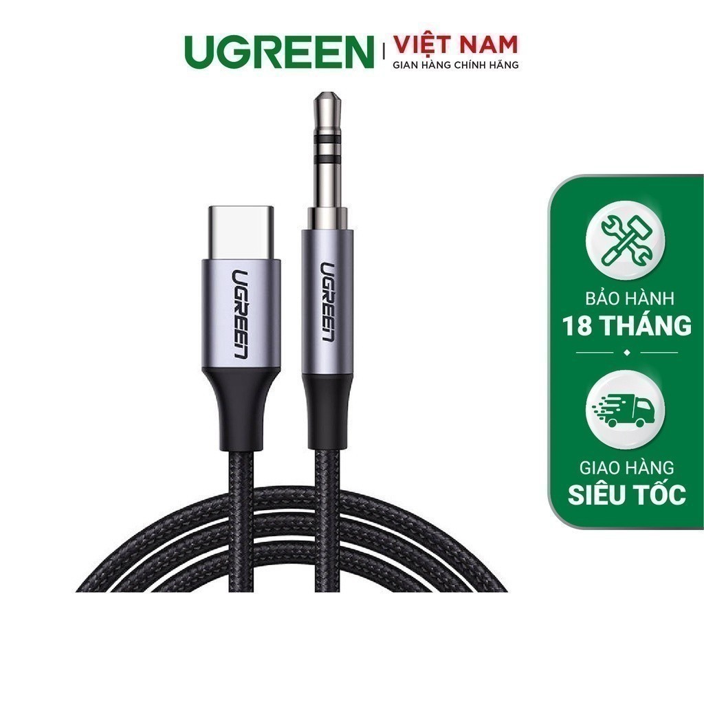 สายแปลงเสียง Type C เป็น 3.5 มม. พร้อมชิป DAC UGREEN CM450 20192 - สินค้าของแท้