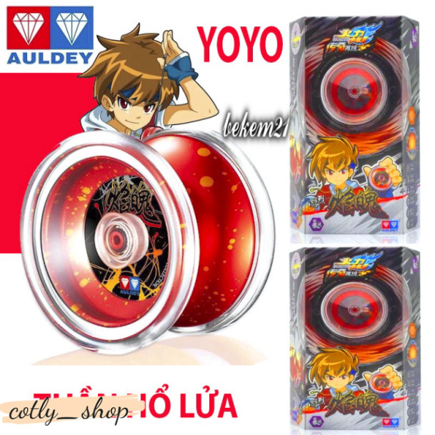 Amazing red YOYO ของเล่นลูกข่าง Fire Tiger God Red Fire God Dragon ของเล่นเด็กพลาสติกคุณภาพสูง