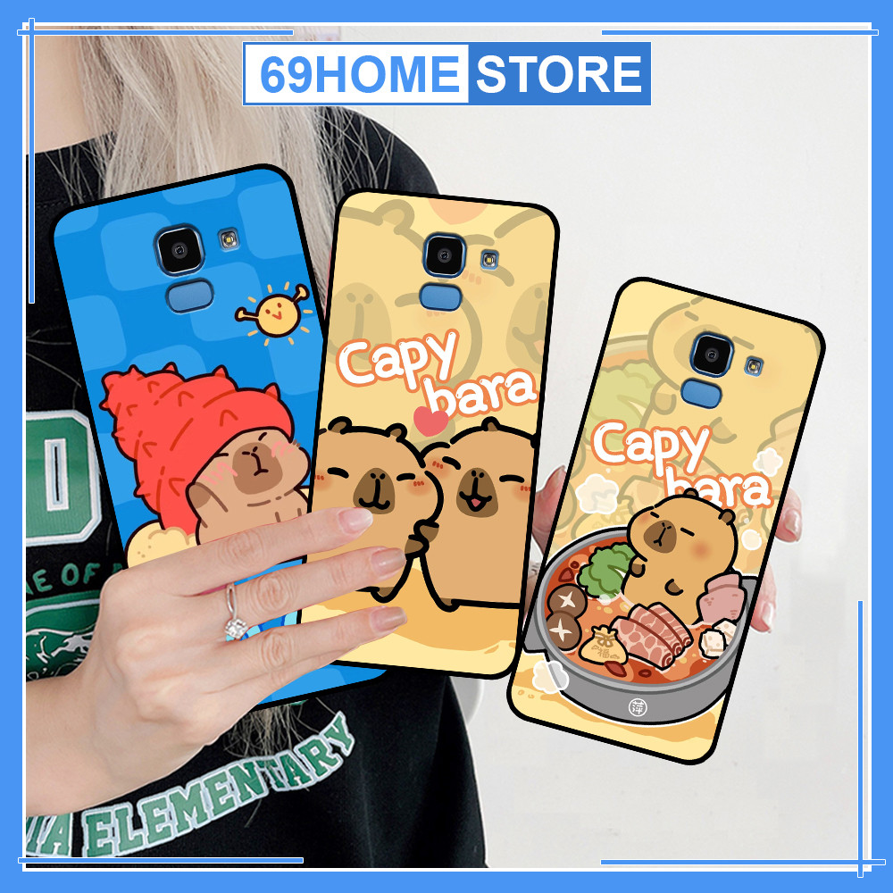 เคส Samsung J6 2018 / J6 Plus / J6+ พิมพ์ลาย Capy bara น่ารัก