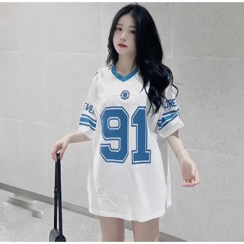 เสื้อยืดแขนคอปกบาสเก็ตบอลเบอร์ 91 เทรนด์มาแรงฤดูร้อน 2024 เสื้อยืดฟุตบอลชายและหญิง