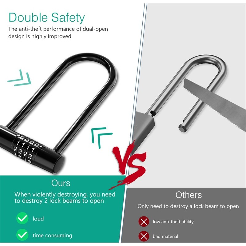 สะดวก Long Frame 4-Digit Lock 19X7Cm