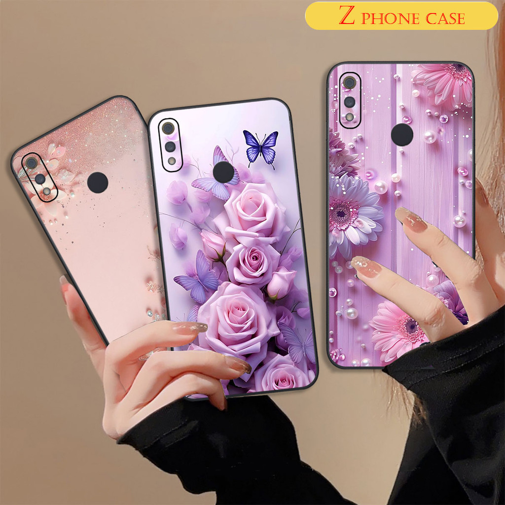 เคส Realme 3 / 3 Pro พร้อมเคสโทรศัพท์ Z พิมพ์ลายดอกไม้สวยงาม