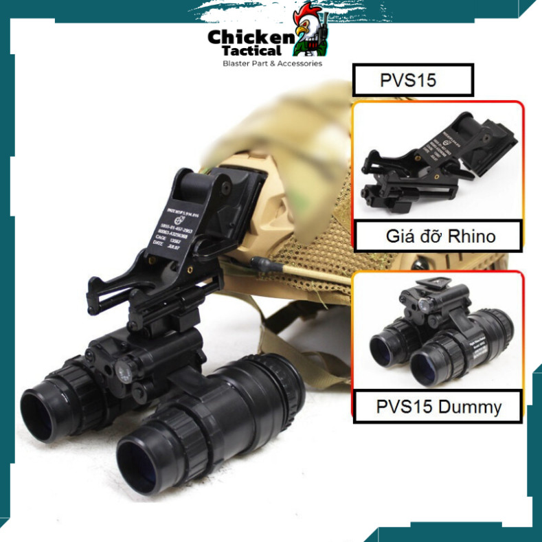 TMC Dummy PVS15 หลอดพลาสติก Night Vision NVG Night Vision Goggle สีดํา