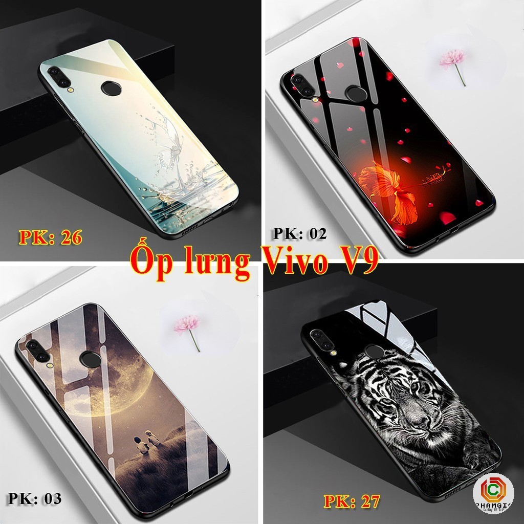 เคสกระจกเคลือบกระจก 3 มิติ Vivo V9/ V9 youth - ของขวัญฝาหลังพิมพ์ลายแบบกําหนดเอง