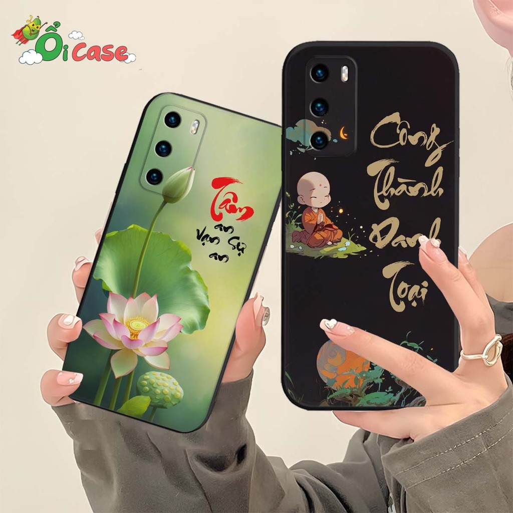 เคส Huawei P40 / P40 Pro รูปหัวใจ พ่อแม่ สันติภาพน่ารัก
