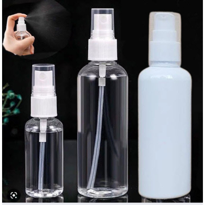 Mist Spray Bottles 50ml, 100ml ขวดสําหรับเครื่องสําอางและน้ําหอม ขวดเปล่า