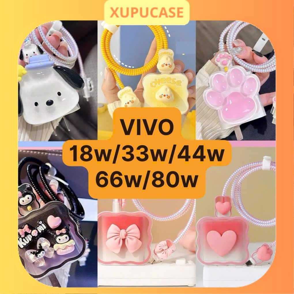 [VIVO 18w/33w/44w/66w/80w] ชุดป้องกันเครื่องชาร์จและสายชาร์จสําหรับ VIVO premium XUPUCASE