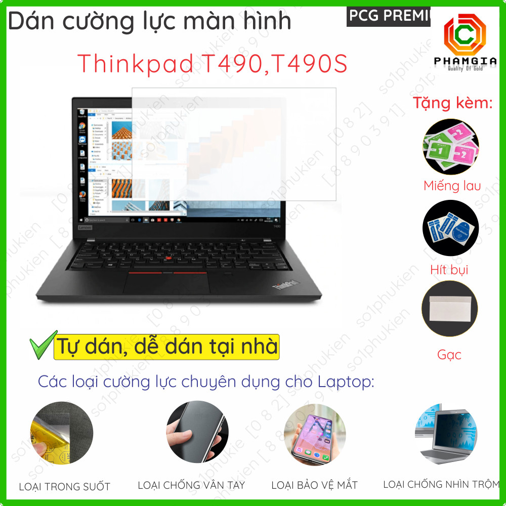 Lenovo Thinkpad T450s, T470, T470s, T480, T480S, T490, T490s T495 nano ยืดหยุ่น, ใส, ฟิล์มกันรอยแล็ป
