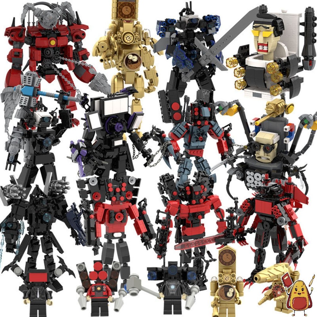 Skibidi Titan TVman titan ห้องน้ํากล้องลําโพงประกอบของเล่นบล็อก