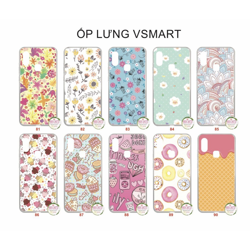 VSMART JOY 1 / JOY 1+ / ACTIVE 1 / ACTIVE 1+ CASE (พิมพ์ลายFLOWER AND LEAF)