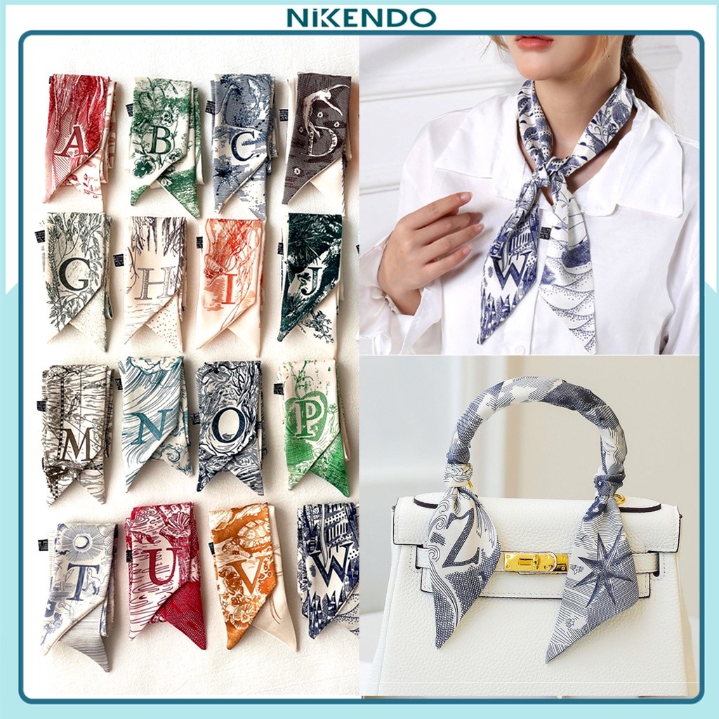 Letter Scarf Set 26 ชิ้น Charms Scarf Wrap Turban Bandana KL3