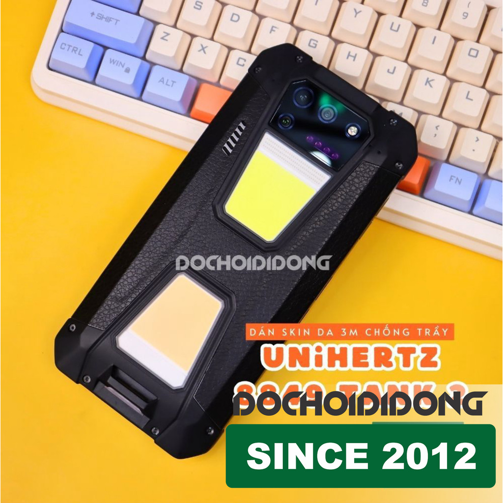 [หลายรุ่น] Unihertz 8849 TANK 2 Premium 3M Leather Pattern Phone Color Changing PPF Skin Sticker