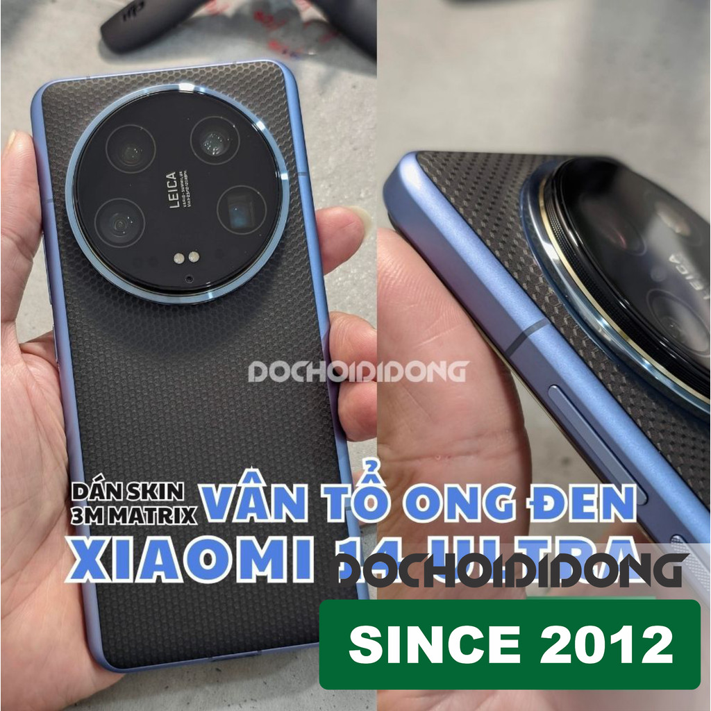 Xiao-mi 14 Ultra Premium 3M Matrix Black 2080 สติ๊กเกอร์ผิว