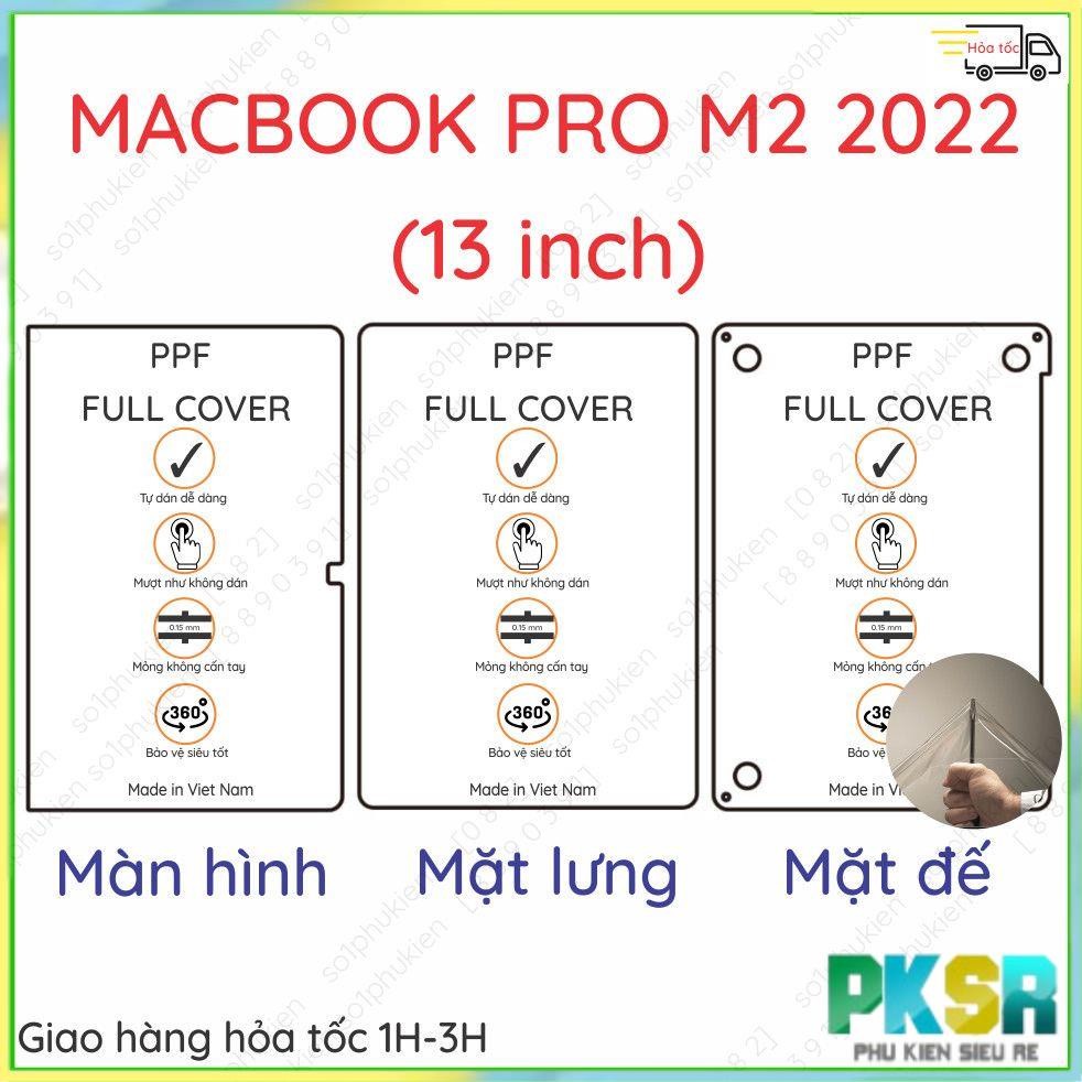 สติ๊กเกอร์ PPF สําหรับจอ หลัง ฐานสําหรับ MacBook Pro 13 นิ้ว/ 14 นิ้ว/ 16 นิ้ว (M2, M2 Pro, M2 Max)/