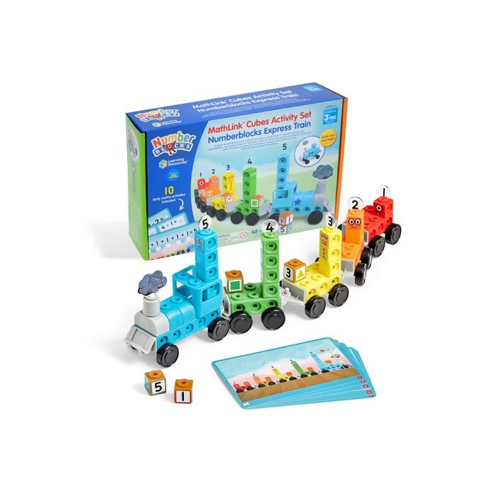 [การนําเข้าของสหรัฐอเมริกา] Numberblocks MathLink(R) Cubes Numberblocks ชุดกิจกรรมรถไฟด่วน