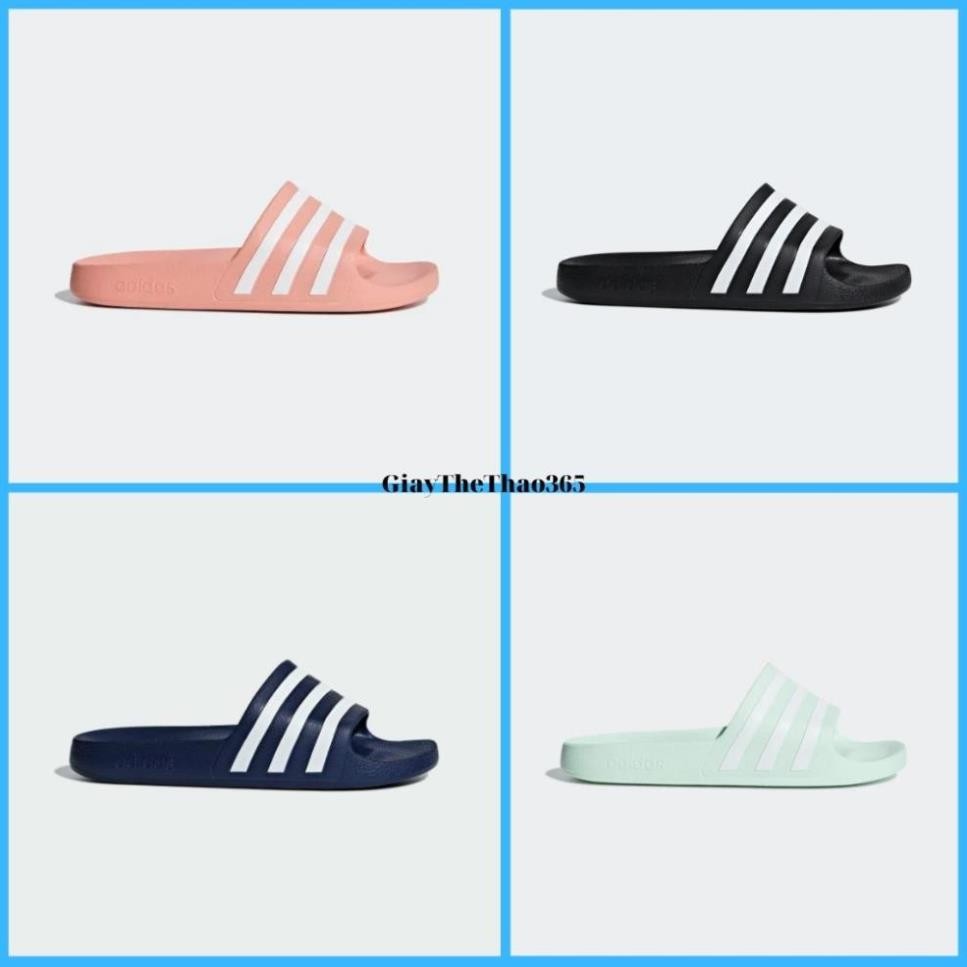 รองเท้าแตะ adidas ประดับเสาหินคุณภาพสูง รองเท้าแตะยางสายไขว้ adidas Adilette Aqua น้ําหนักเบาเป็นพิเศษ