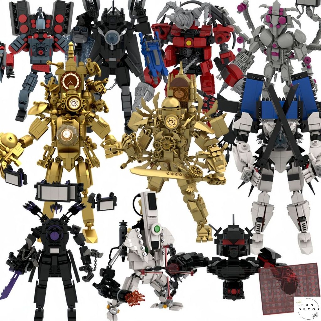 Titan Skibidi Toilet Titan Toilet Model Assembling ชุดของเล่นสําหรับเด็ก