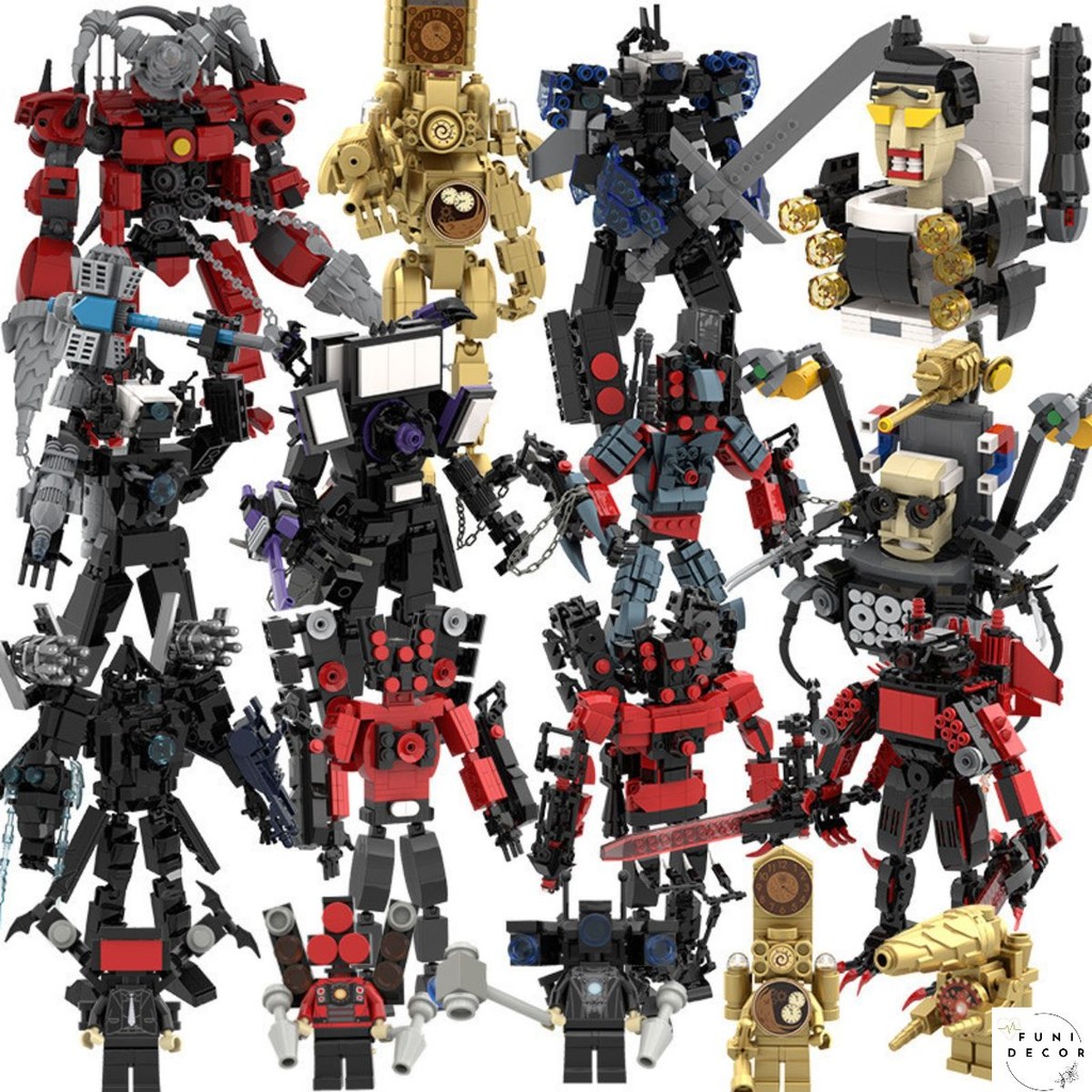 Skibidi Titan TVman titan ห้องน้ํากล้องลําโพงประกอบของเล่นบล็อก