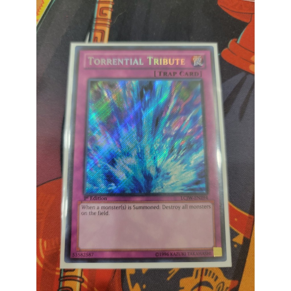 การ์ด Yugioh ของแท้ | Torential Tribute - LCJW-EN294 - หายากลับ