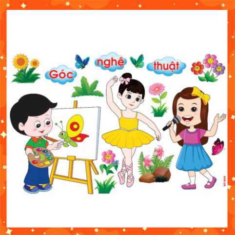 รูปลอกก่อนวัยเรียน - มุมศิลปะ NT-005 (รูปแบบใหญ่ 122x80)