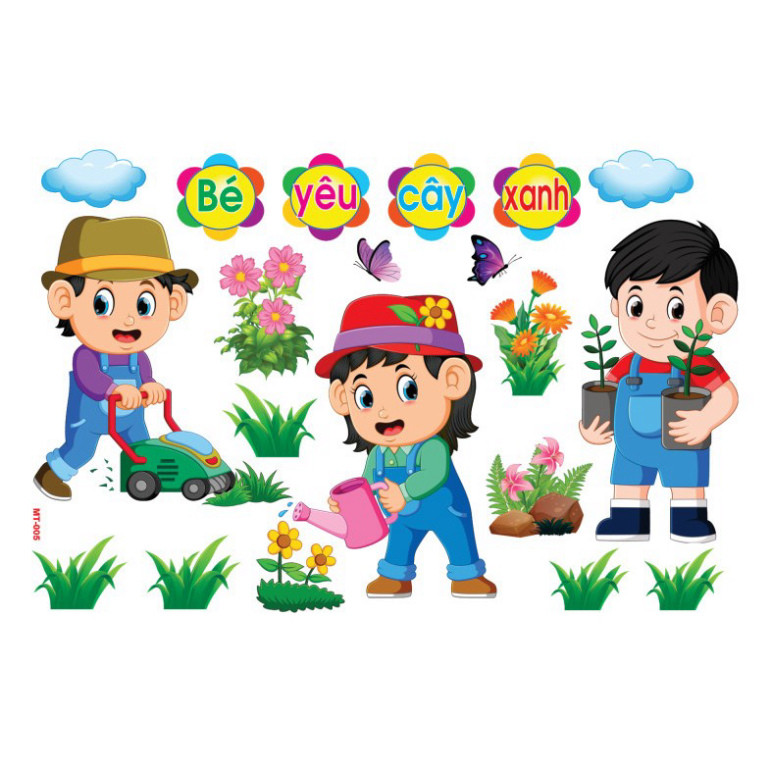 รูปลอกก่อนวัยเรียน - NATURE CORNER MT-005 ขนาดใหญ่ 122x80