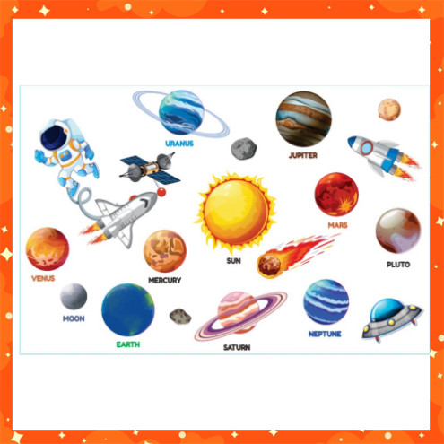 รูปลอกตกแต่ง - SOLAR SYSTEM PLANET