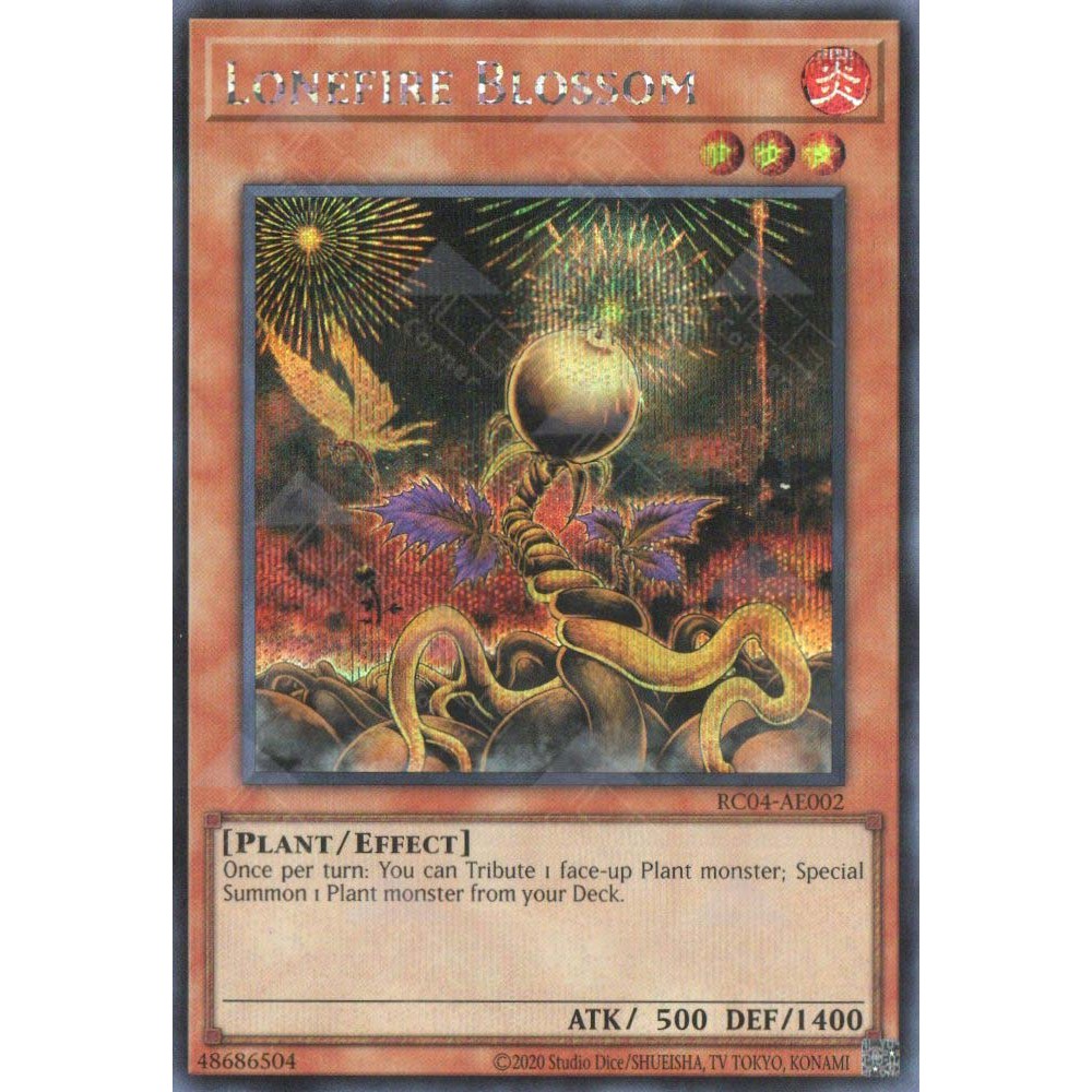 การ์ด Yugioh! -RC04-AE002 -Lonefire Blossom