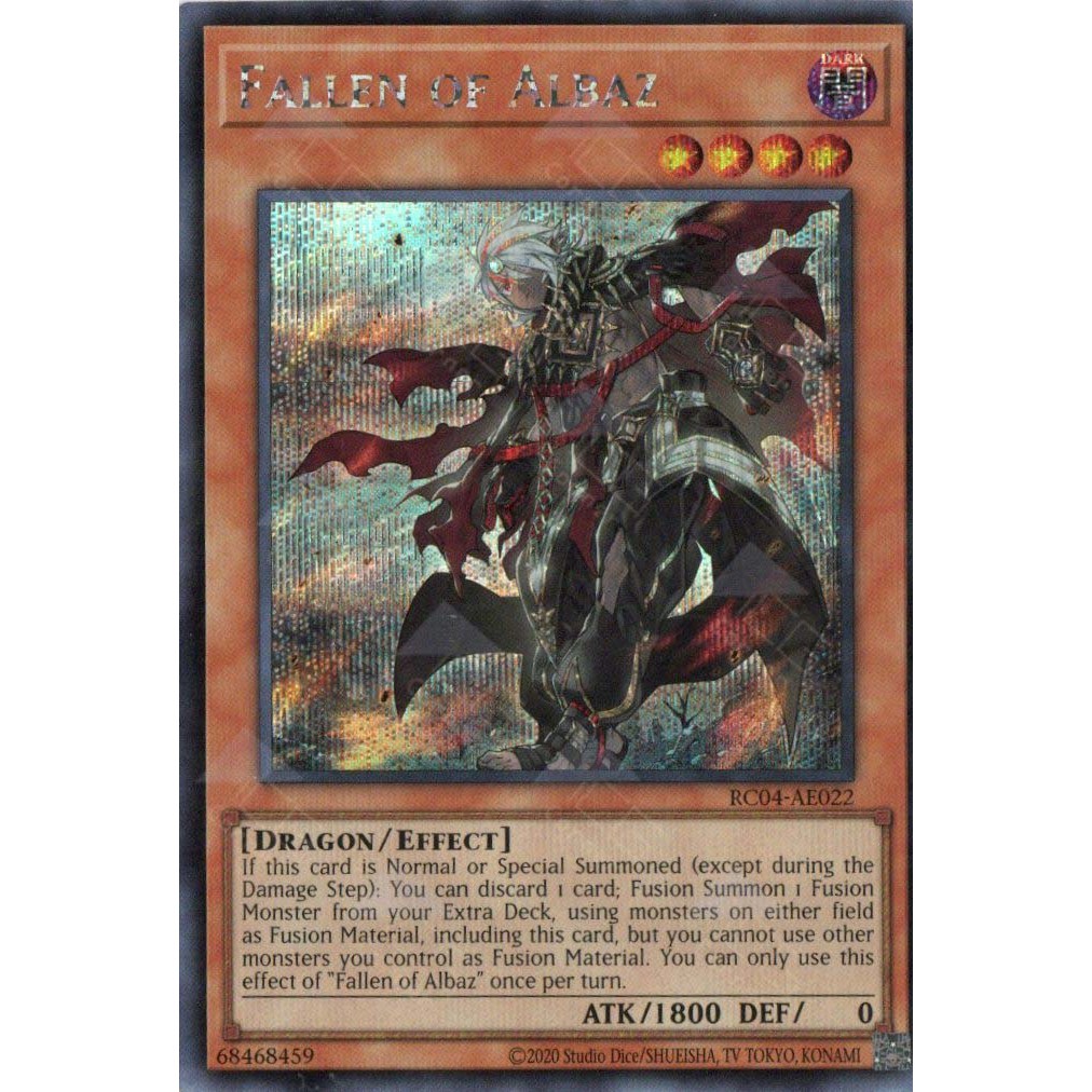 การ์ด Yugioh! -RC04-AE022 -ล้มของ Albaz