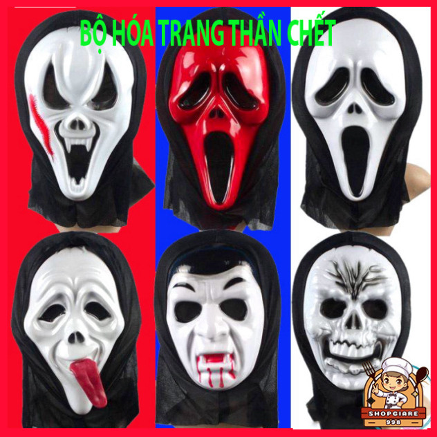 Scream Halloween Grim Reaper Mask Branded Scream Ghost Skull Costume