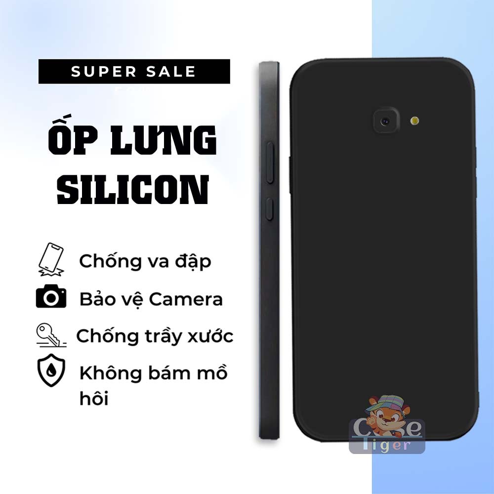 Samsung J4 Plus / J4 2018 / J4+ / J4 Prime เคสซิลิโคนยืดหยุ่นสีดํา ปกป้องกล้องโทรศัพท์