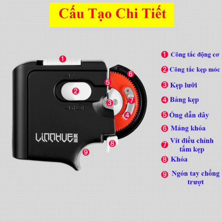 Linhue Fishing Hook Tying Machine - Handy Fish Hook Tying Tool zhagbvb888 gabxtvfaz6868