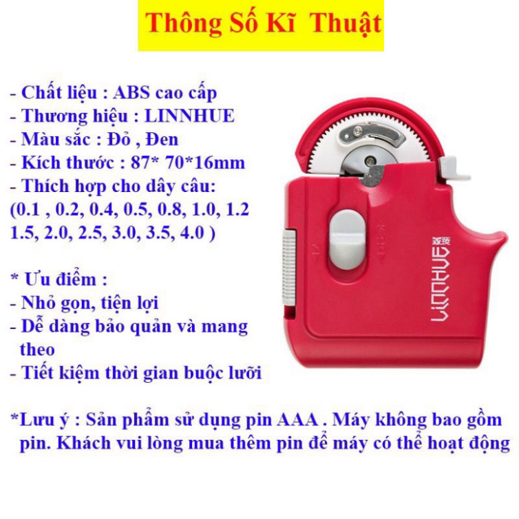 Linhue Fishing Hook Tying Machine - Handy Fish Hook Tying Tool zhagbvb888 gabxtvfaz6868