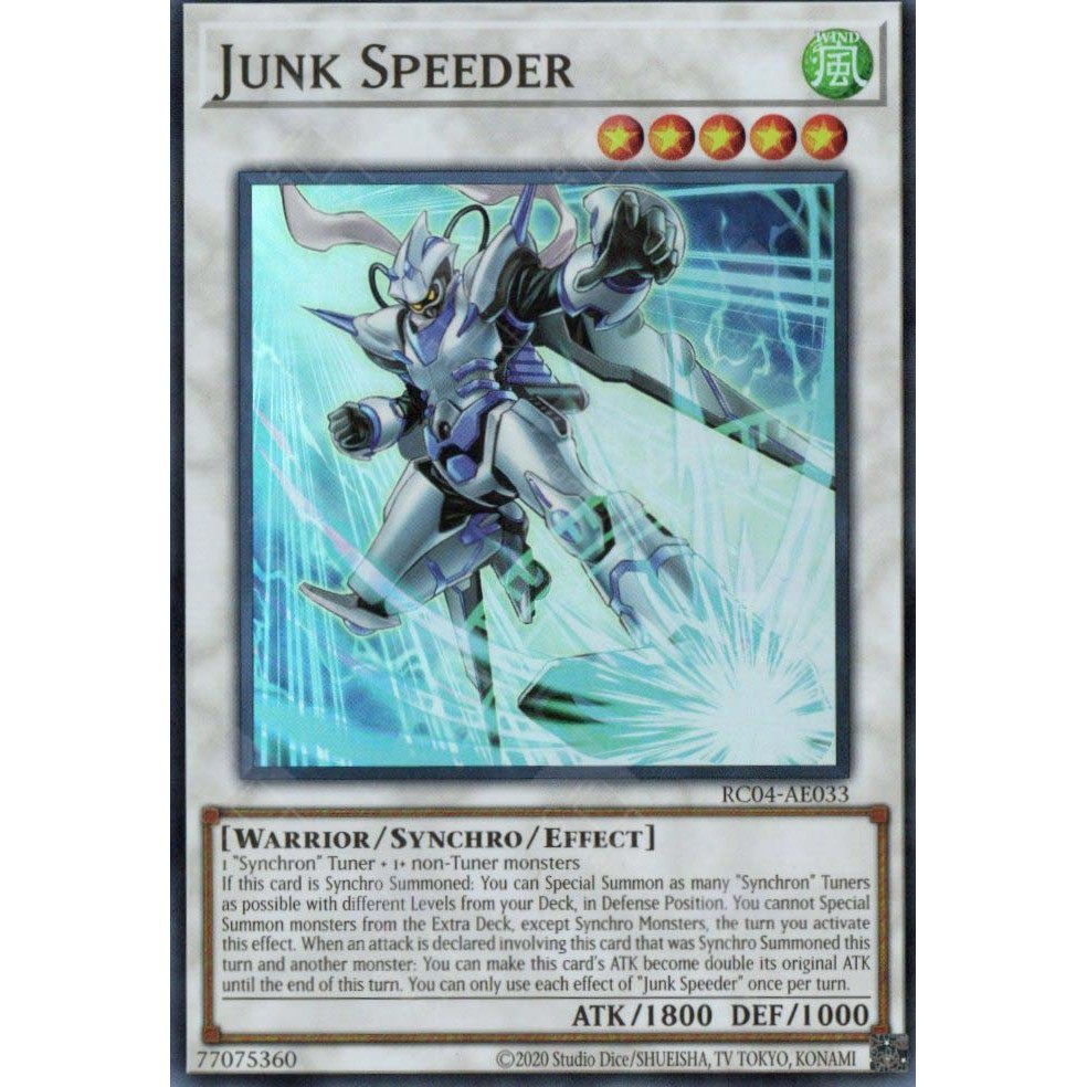 การ์ด Yugioh! -RC04-AE033 -Junk Speeder