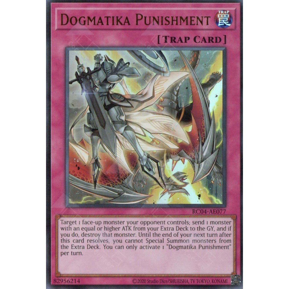 การ์ด Yugioh! - RC04-AE077 - การลงโทษของ Dogmatika
