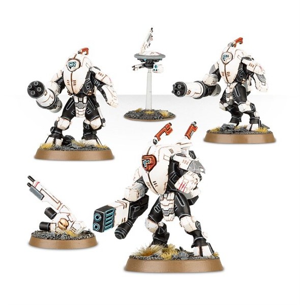 TAU EMPIRE XV25 STEALTH BATTLESUITS - โมเดล Warhammer
