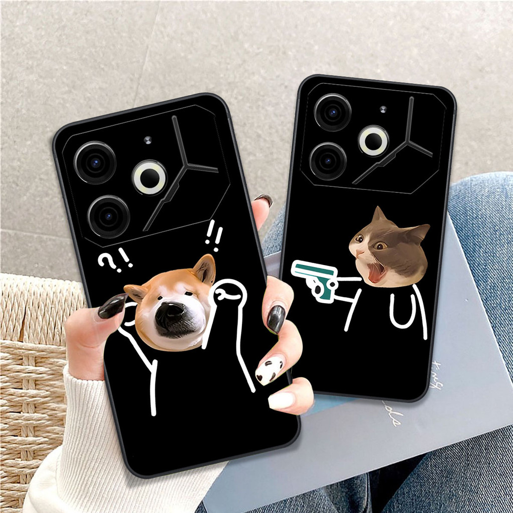 ChoTino POVA 6 5G / POVA 6 NEO / POVA 6 PRO 5G CASE พิมพ์น่ารักสวยงาม - CLOVER CASE