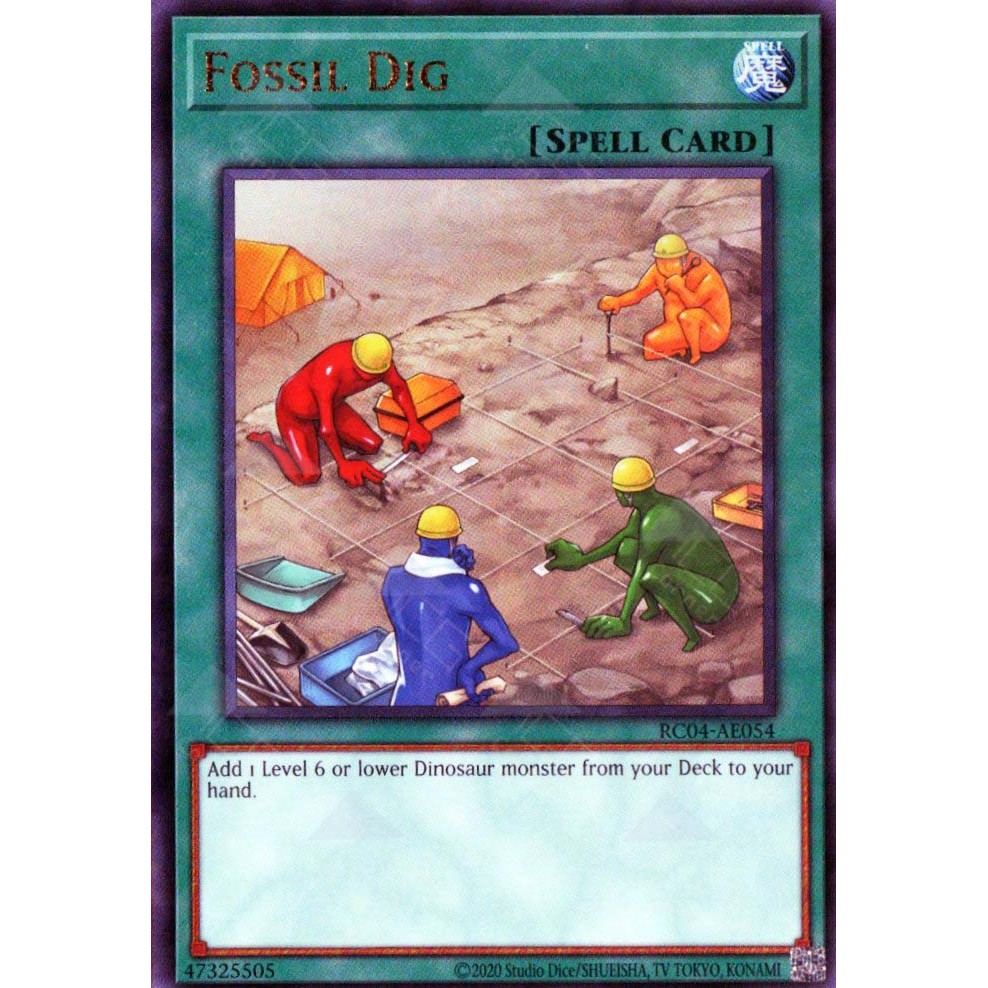 การ์ด Yugioh! -RC04-AE054 -ฟอสซิล ขุด