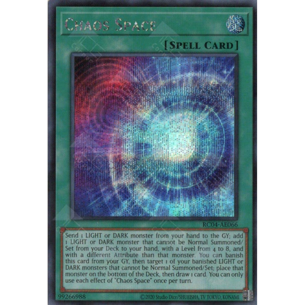 การ์ด Yugioh! - RC04-AE066 - Chaos Space