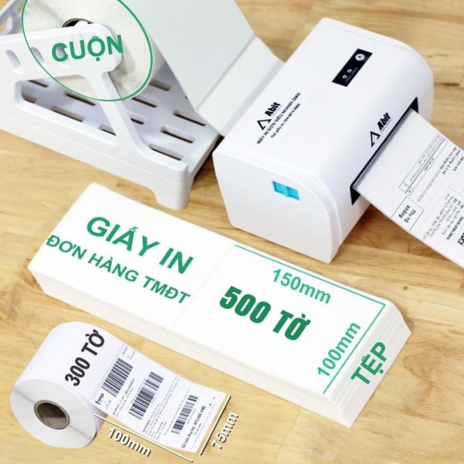 กระดาษพิมพ์อีคอมเมิร์ซ A6 100x150 มม., A7 70x100 มม. สําหรับเครื่องพิมพ์ dPos Rongta PR421, Abit Q90