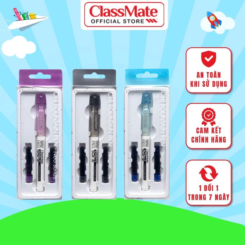 CLASSMATE ICHI NEO Needle Nib Fountain Pen เหมาะสําหรับเด็กเพียงแค่หัดเขียน CL-FP202