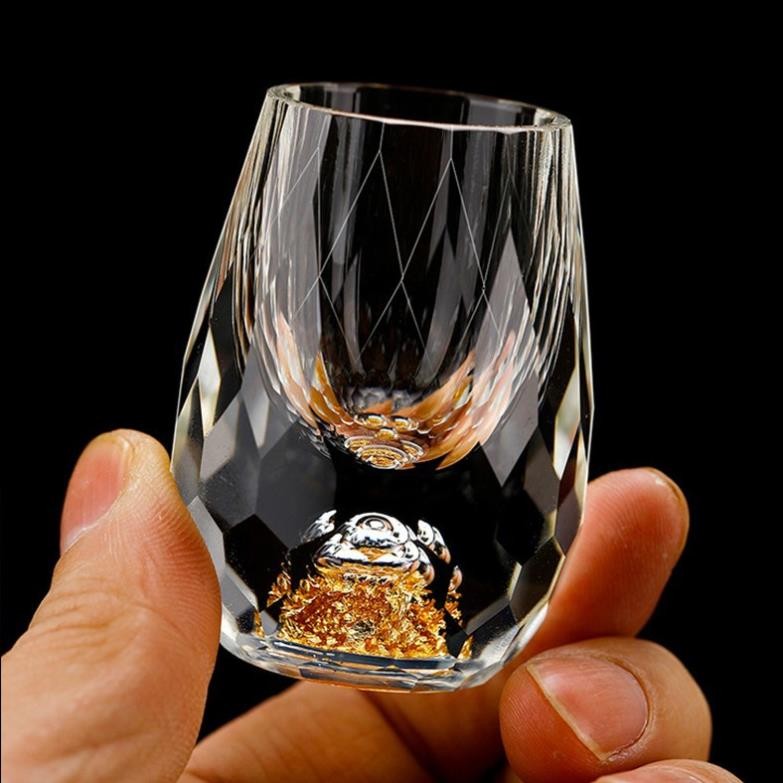 ชุดแก้วไวน์คริสตัลก้นทองพรีเมี่ยม Z21
