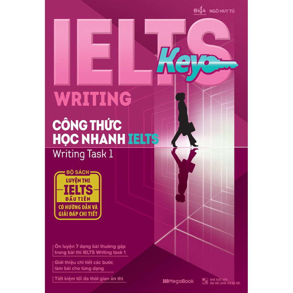 หนังสือ - Ielts KEY Writing - สูตรการเรียนรู้อย่างรวดเร็ว Ielts Writing Task 1 - Megabook