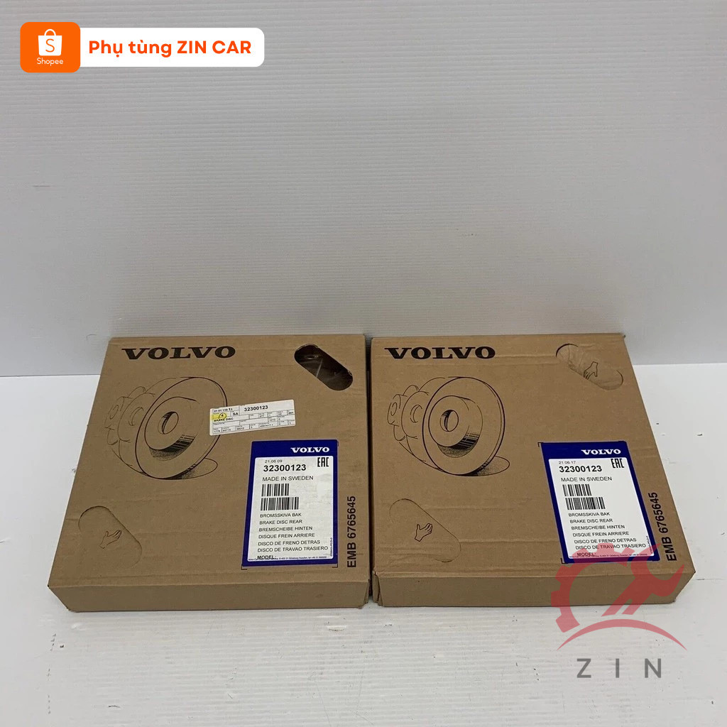 [ของแท้] แผ่นดิสก์เบรค Volvo 32300123 X2 XC40 18- ด้านหลัง SUSPENSION ถึง