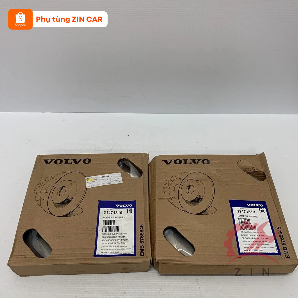 [GENUINE] ดิสก์เบรก Volvo V50 31471819 (คู่)