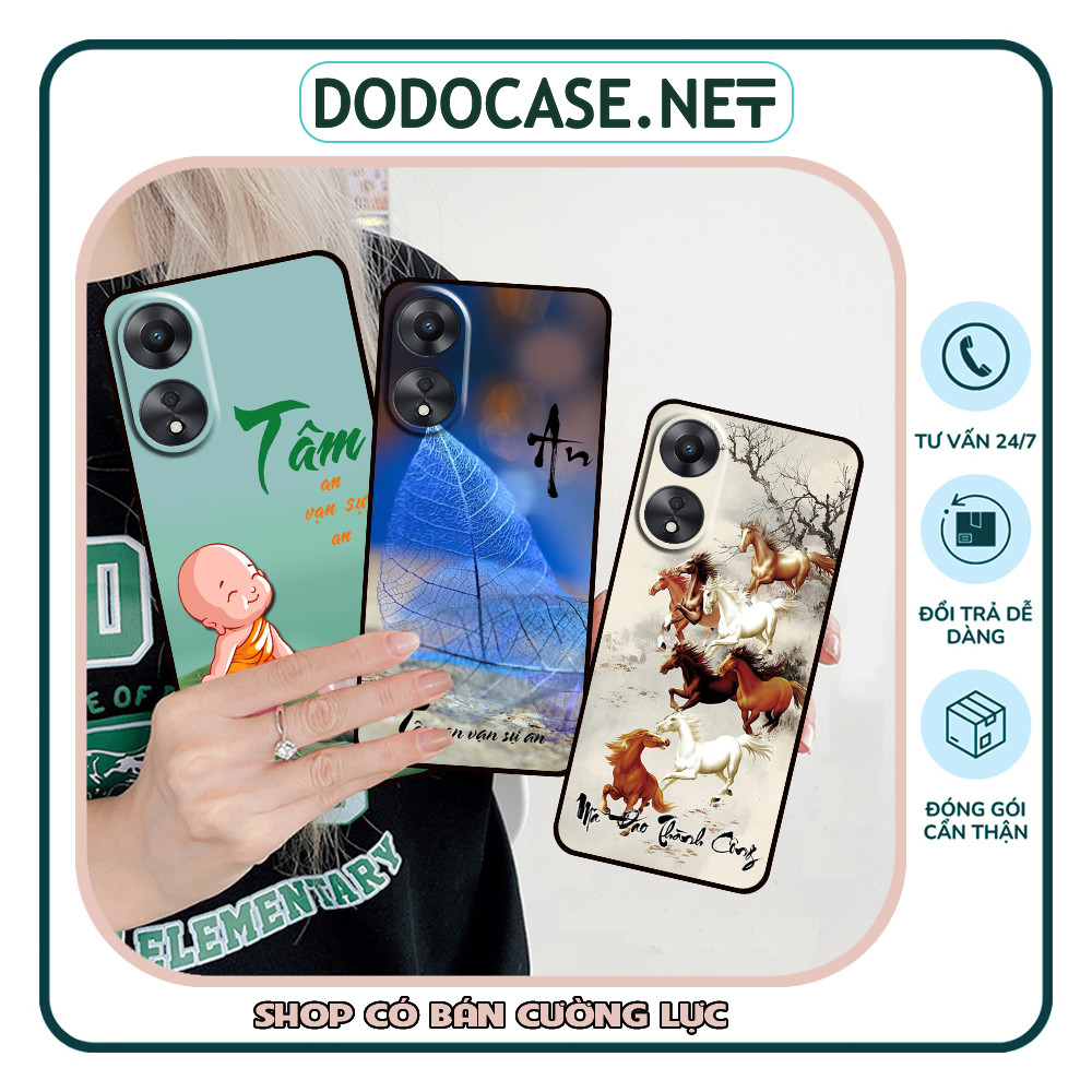 เคสสําหรับOppo A18 4G / A38 4G / A58 4G 5G / A78 4G 5G / A98 5Gพิมพ์ด้วยสันติภาพที่มีความหมายของจิตใ