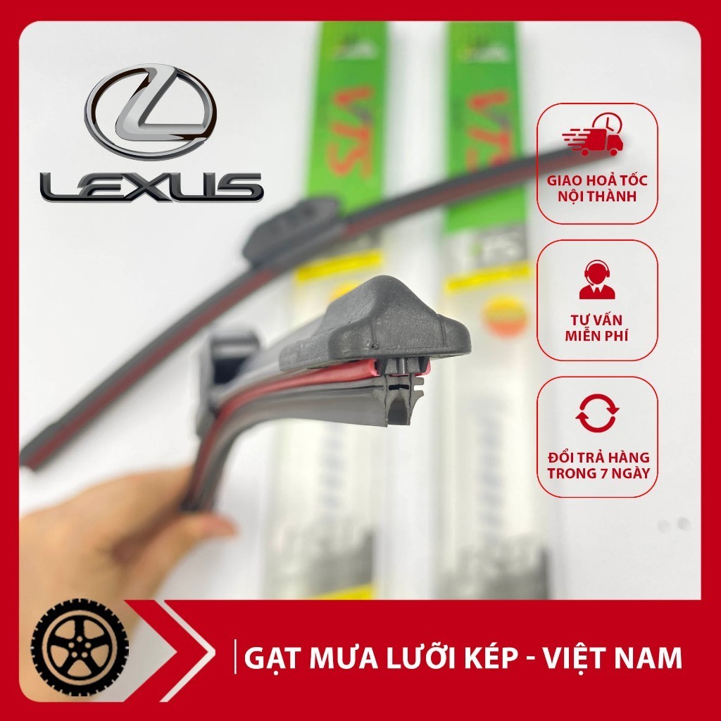 ที่ปัดน้ําฝนใบมีดคู่ - ที่ปัดน้ําฝนรถยนต์ 2 ใบมีด, รถยนต์ระดับไฮเอนด์ Lexus LX570,LS430,GX470,RX300,